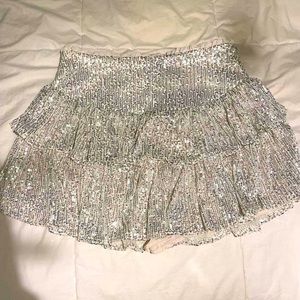 Sequin skirt. Short fit, perfect for concerts & holidays. From a local boutique